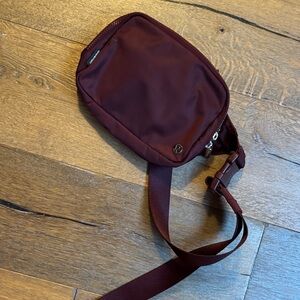 Lululemon Burgundy Crossbody Bag